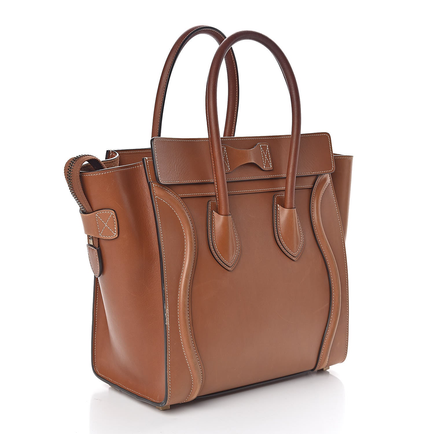Celine Natural Calfskin Micro Luggage Tan 3 of 11