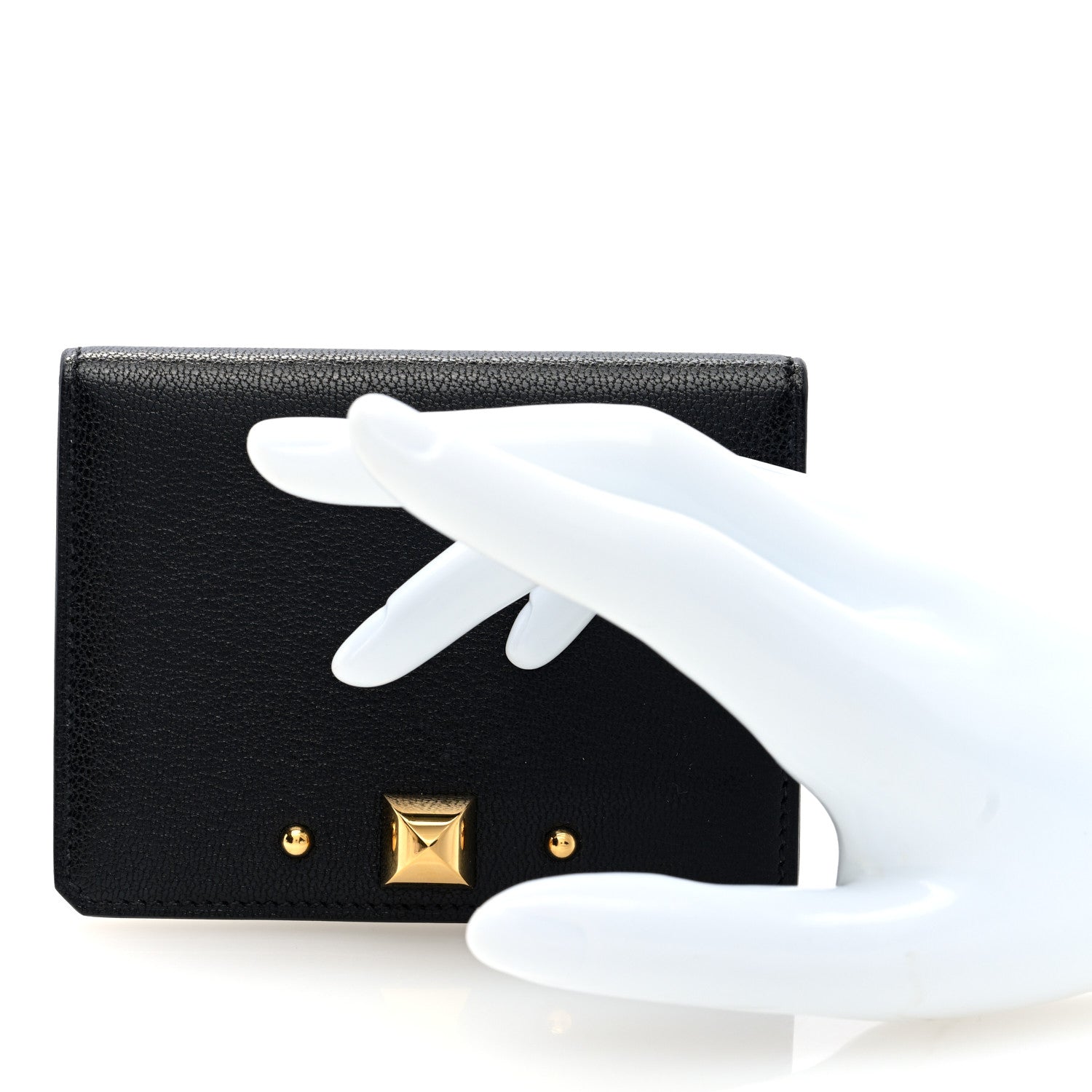 Hermes Chevre Mysore Medor Card Holder Black 2 of 7