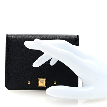 Hermes Chevre Mysore Medor Card Holder Black 2 of 7