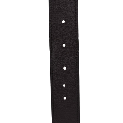 Hermes Togo Box 32mm Rider Belt 115 46 Black Chocolate 4 of 5