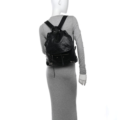 Balenciaga Agneau Classic Silver Hardware S Traveler Backpack Black 2 of 10