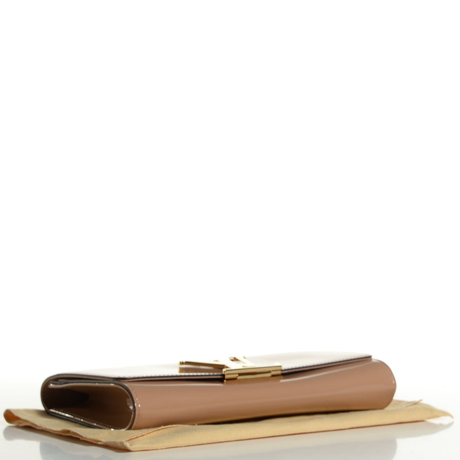 Louis Vuitton Patent Louise Clutch Nude 4 of 7