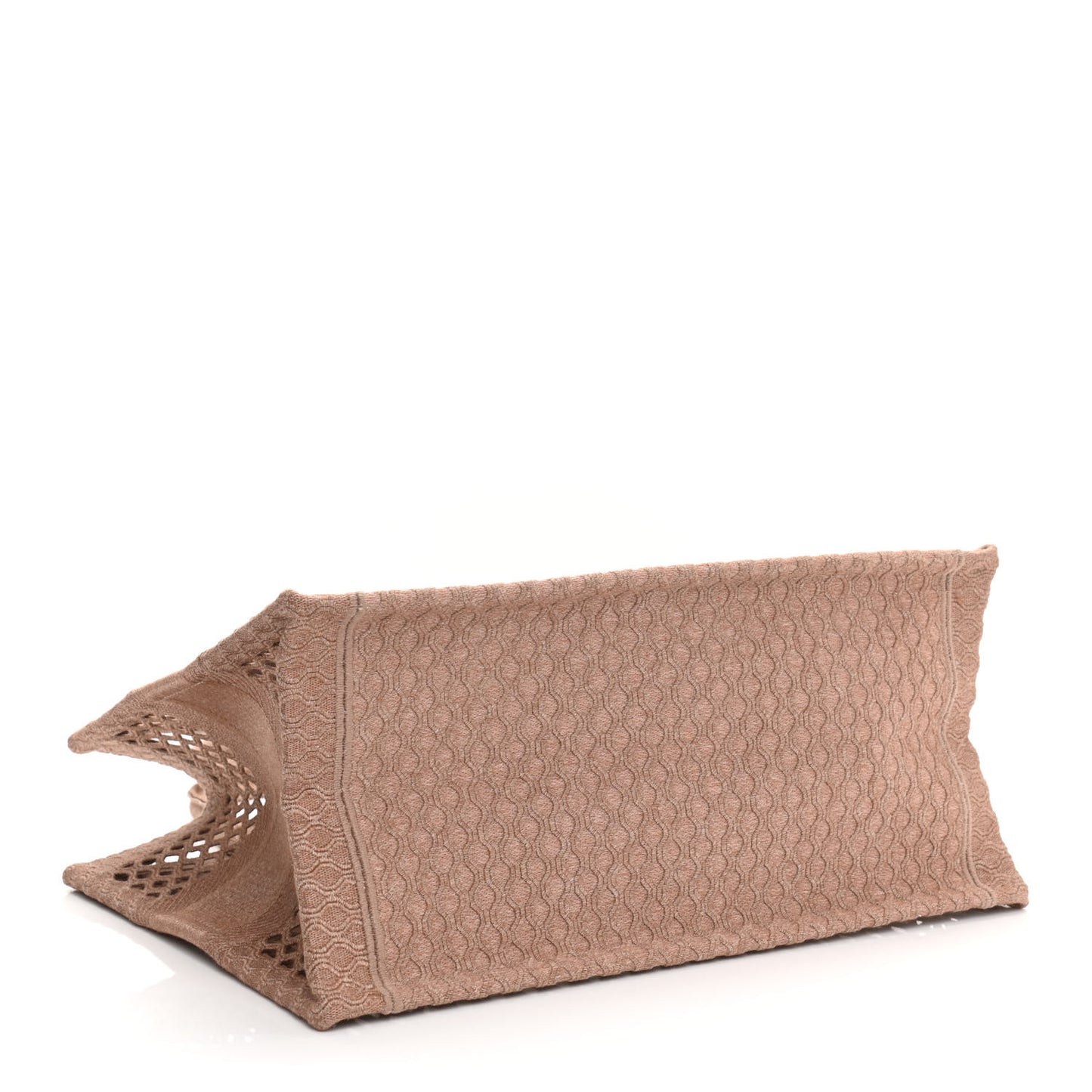 Mesh Embroidered Medium Book Tote Clay