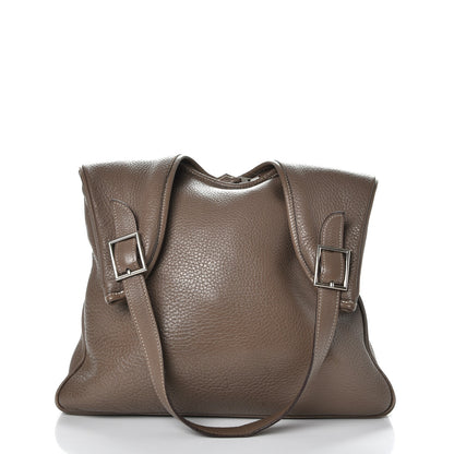 Hermes Taurillon Clemence Massai PM Etoupe 3 of 13