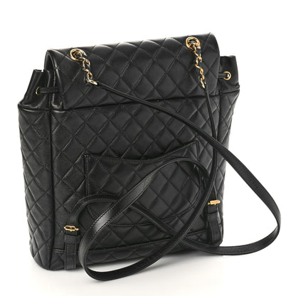 Chanel Lambskin Quilted Large Urban Spirit Backpack Black 3 of 11