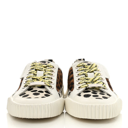 Jimmy Choo Pony Hair Impala Low Sneakers 36 Sugar Mix 2 of 8