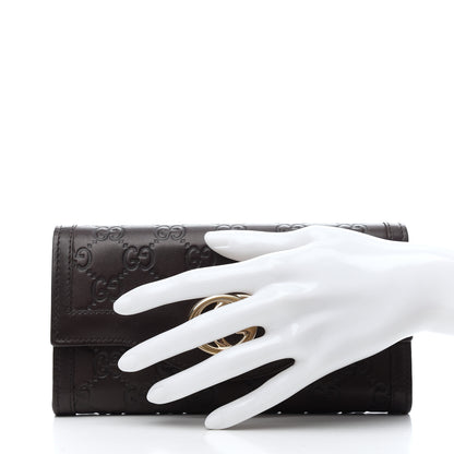 Gucci Guccissima Sukey Continental Wallet Chocolate 2 of 8
