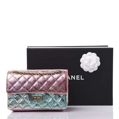 Chanel Metallic Goatskin Quilted Mini 2.55 Reissue Flap Multicolor 10 of 10