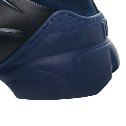Christian Dior Neoprene Rubber Womens D-Connect Sneakers 40.5 Indigo Blue 12 of 13