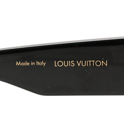 Louis Vuitton Acetate Swarovski Crystal Cyclone Sunglasses Z1578W Black 5 of 8