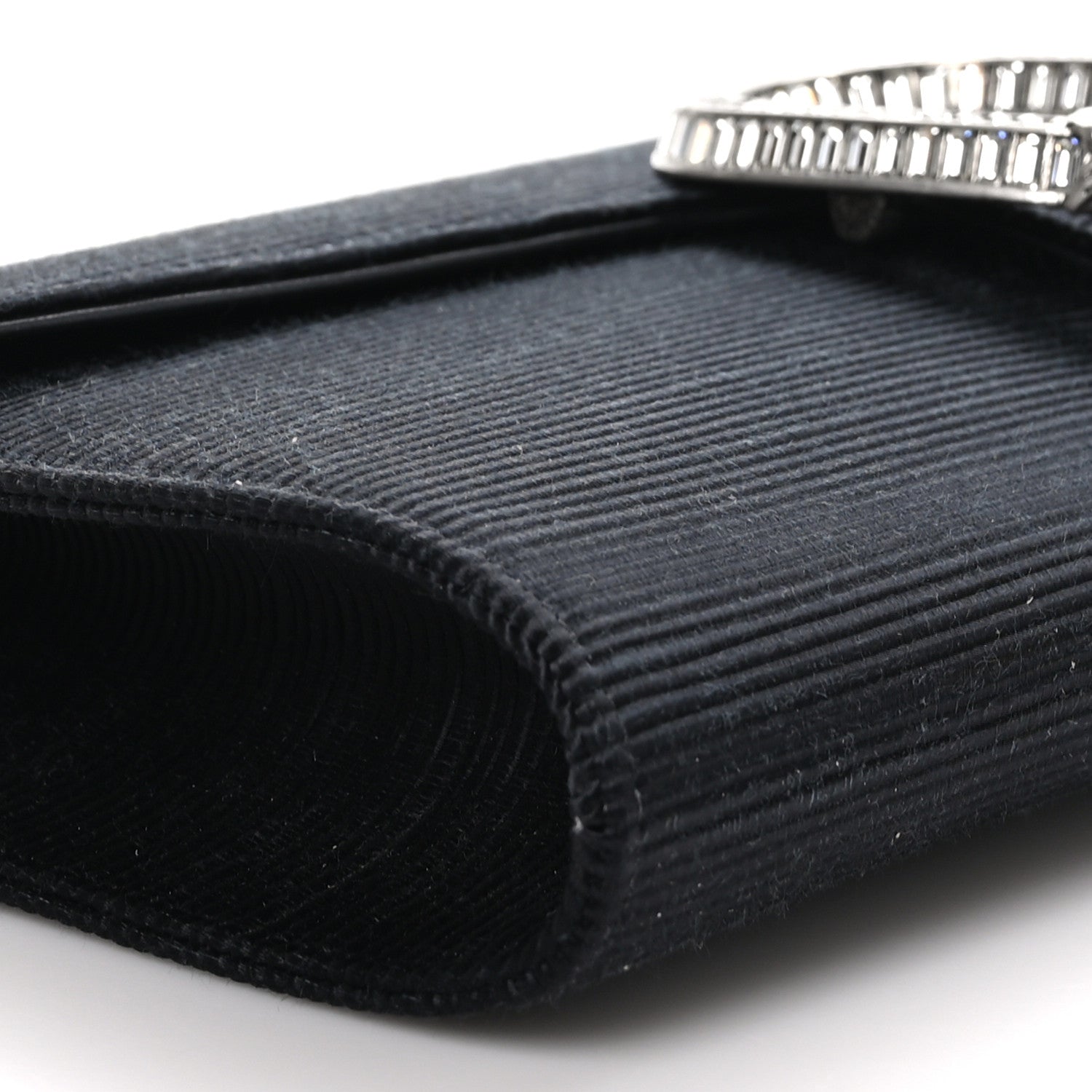 Gucci Grosgrain Satin Small Dionysus Shoulder Bag Black 8 of 9