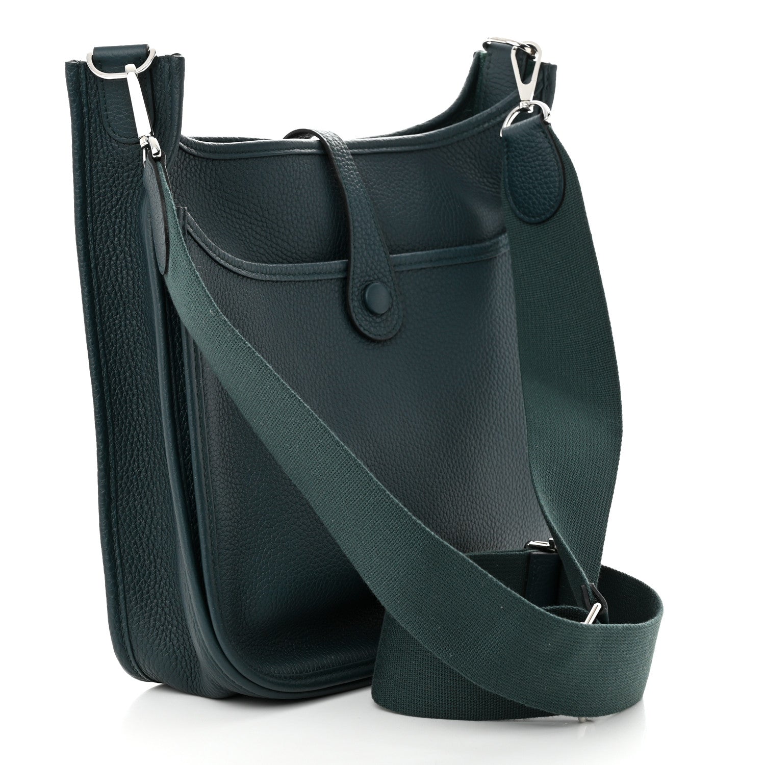 Hermes Taurillon Clemence Evelyne III PM Vert Cypress 3 of 11