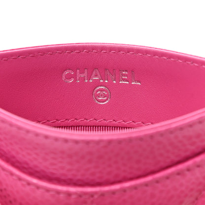 Chanel Caviar Quilted Card Holder Pink 6 of 8