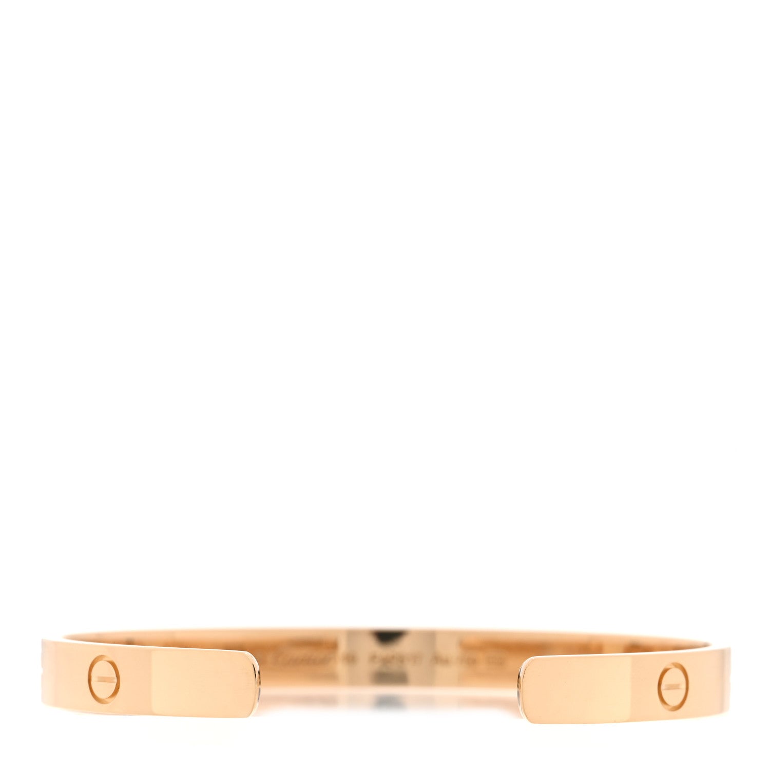 Cartier 18K Yellow Gold LOVE Cuff Bracelet 19 2 of 4