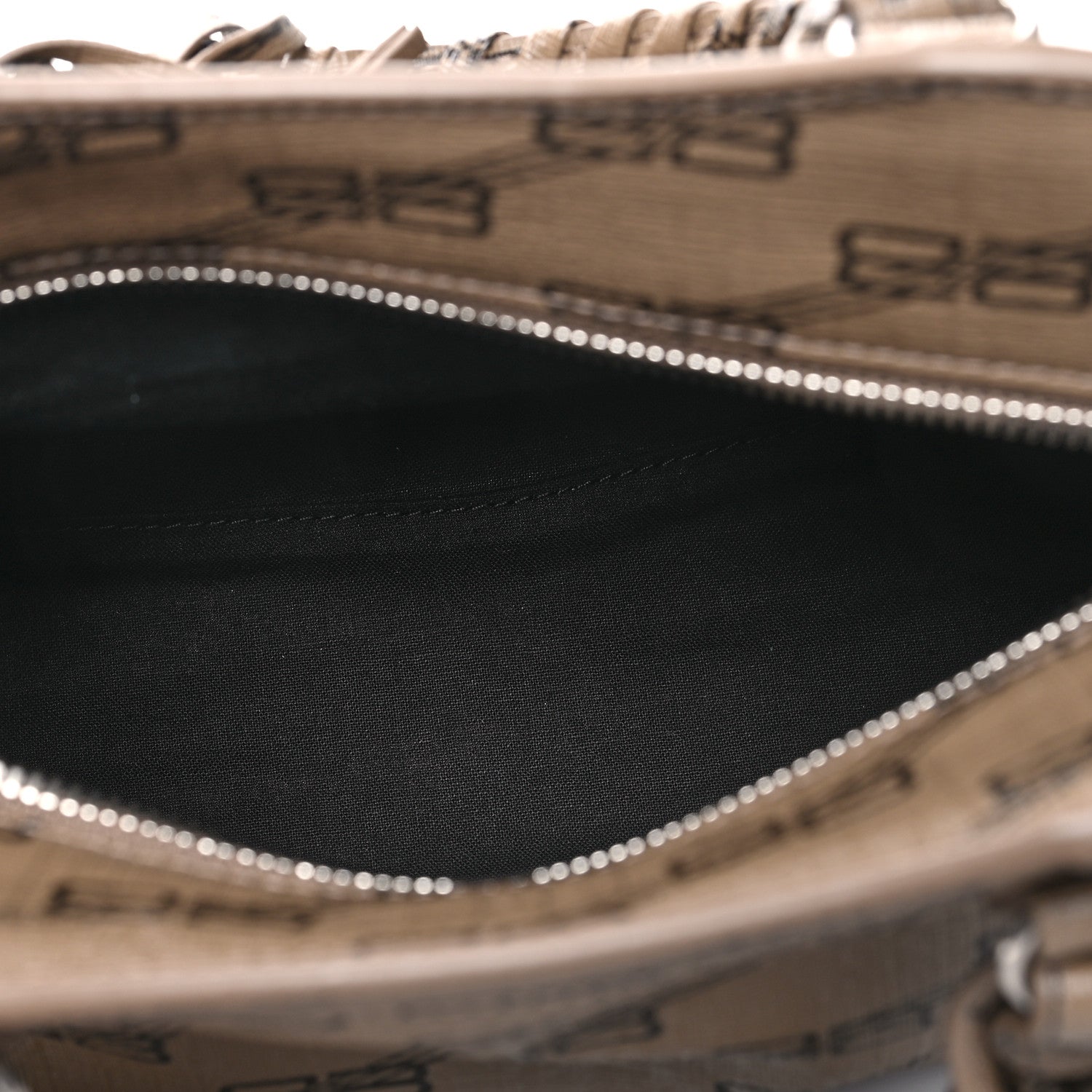 Balenciaga Coated Canvas BB Monogram Neo Cagole Handbag XS Beige Brown 5 of 11