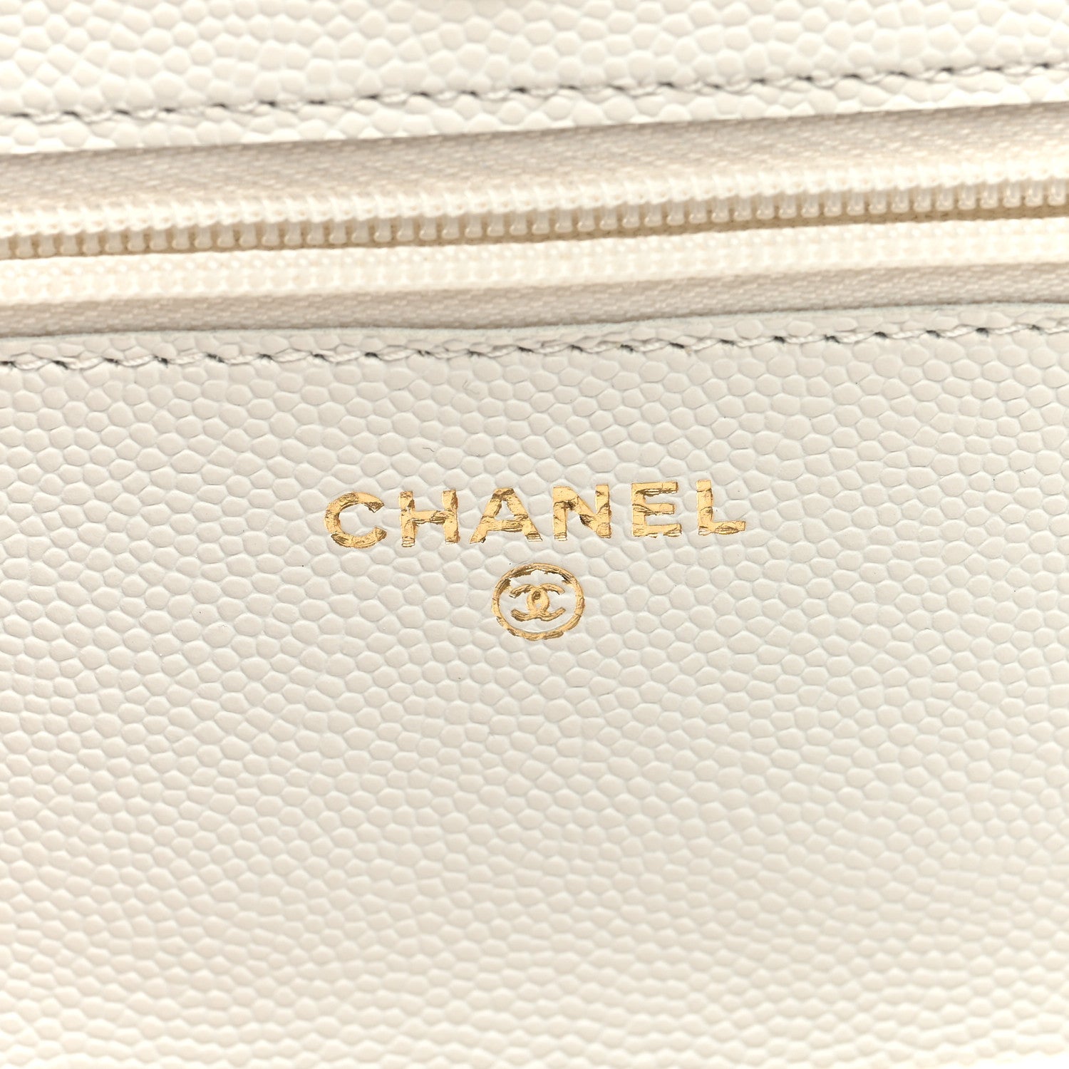 Chanel Caviar Quilted Enamel Coco Casino Wallet On Chain WOC White 6 of 9