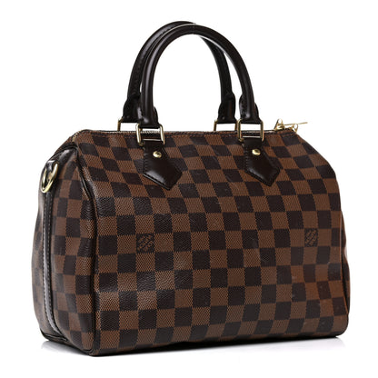 Louis Vuitton Damier Ebene Speedy Bandouliere 25 3 of 15