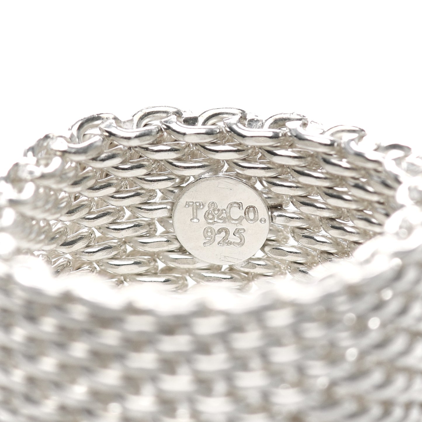 Sterling Silver Somerset Mesh Ring 59 8.75