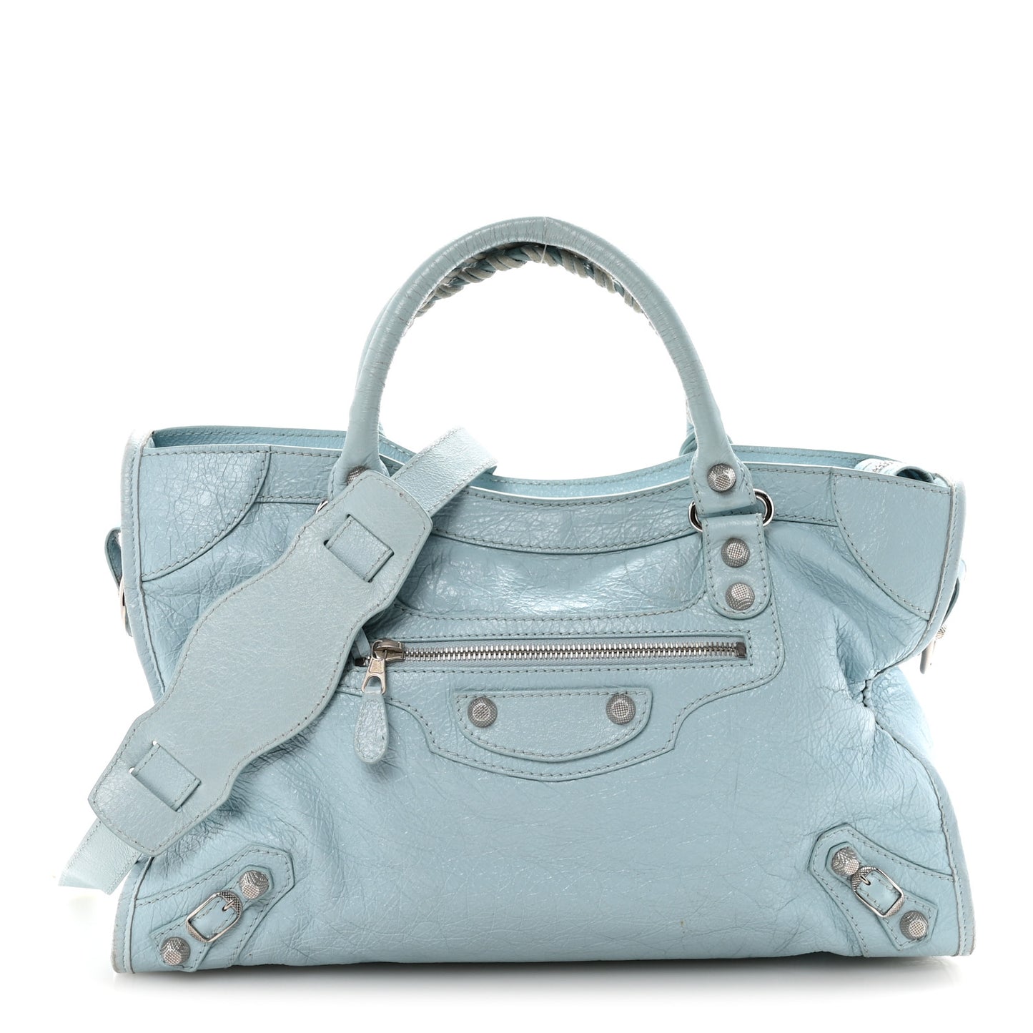 Agneau Giant 12 Silver Hardware City Bleu Dragee