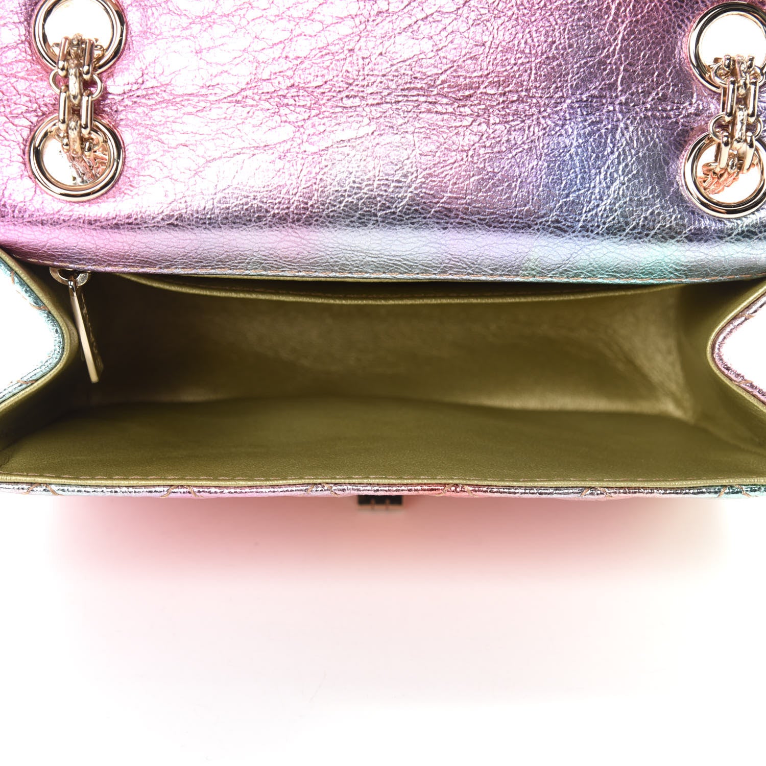 Chanel Metallic Goatskin Quilted Mini 2.55 Reissue Flap Multicolor 5 of 11