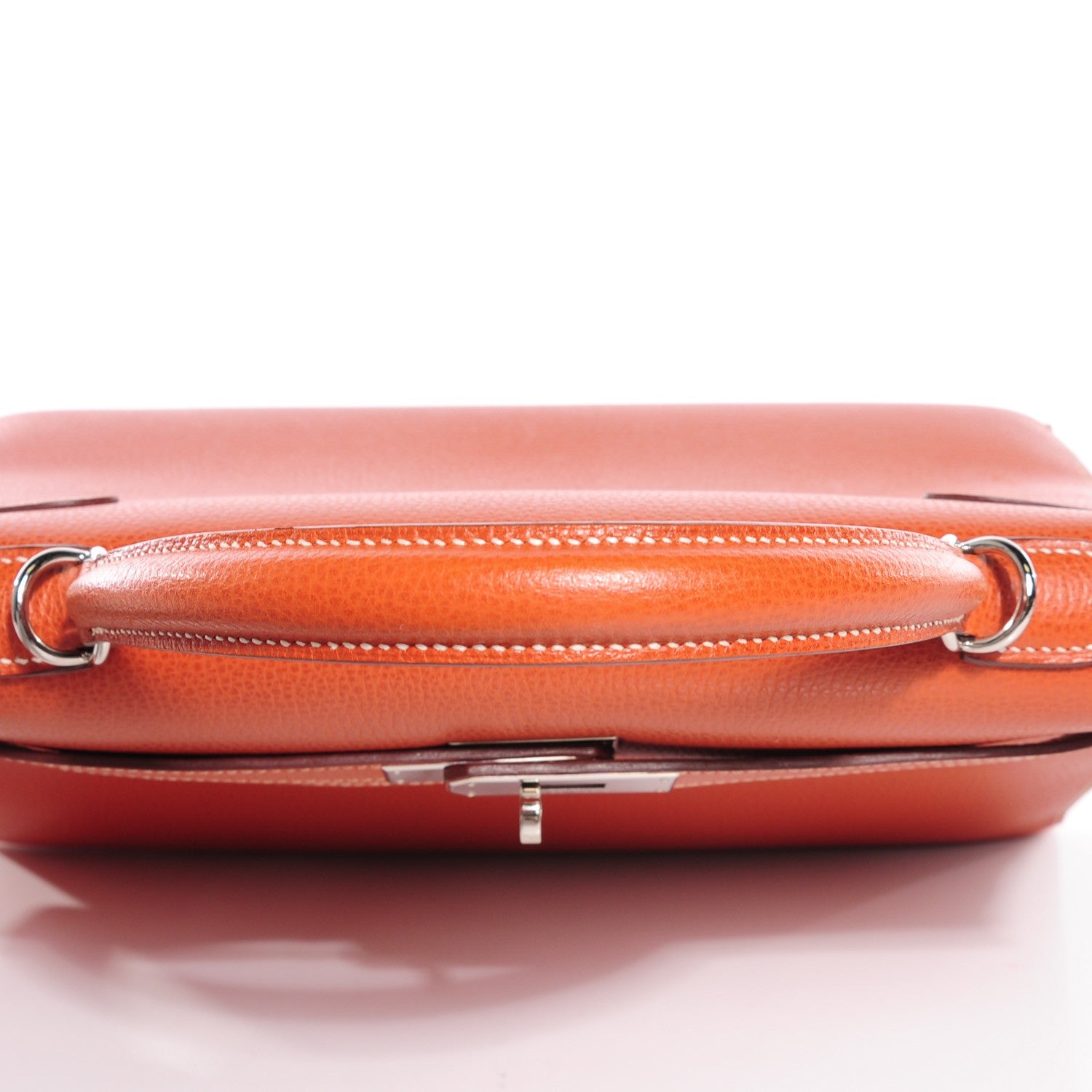 Hermes Vache Liegee Kelly Sellier 32 Brique 11 of 24