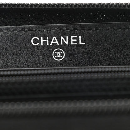 Chanel Caviar Large Timeless CC Zip Around Wallet Black 7 of 8