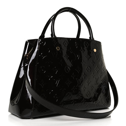 Louis Vuitton Vernis Montaigne MM Amarante 3 of 13