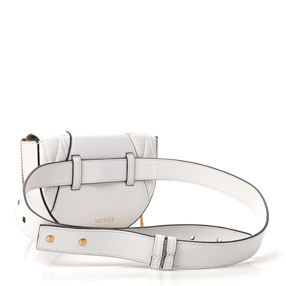 Versace Nappa Quilted Virtus Belt Bag Optical White 2 of 7