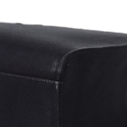 Versace Canvas Suppler Calfskin Cabas GV Signature Tote Black 9 of 13