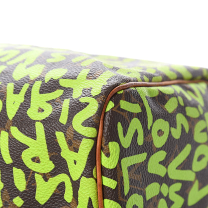 Louis Vuitton Monogram Graffiti Speedy 30 Green 10 of 12