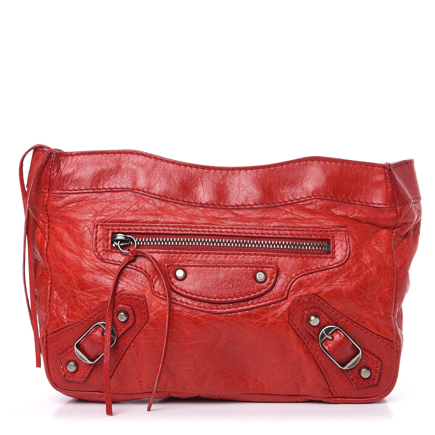 Chevre Porte Toilette Makeup Clutch True Red