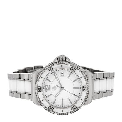 Tag Heuer Stainless Steel Ceramic Diamond 34mm Formula 1 Quartz Watch White WAH1213 2 of 5