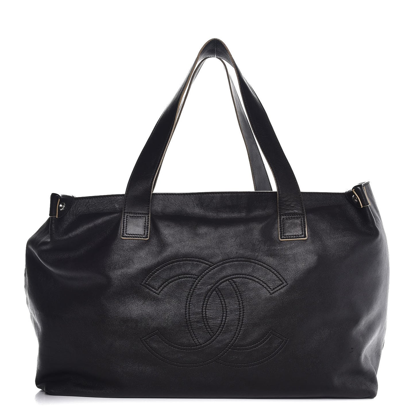 Lambskin Edgy XL Tote Black