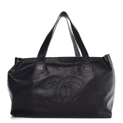Chanel Lambskin Edgy XL Tote Black 1 of 12