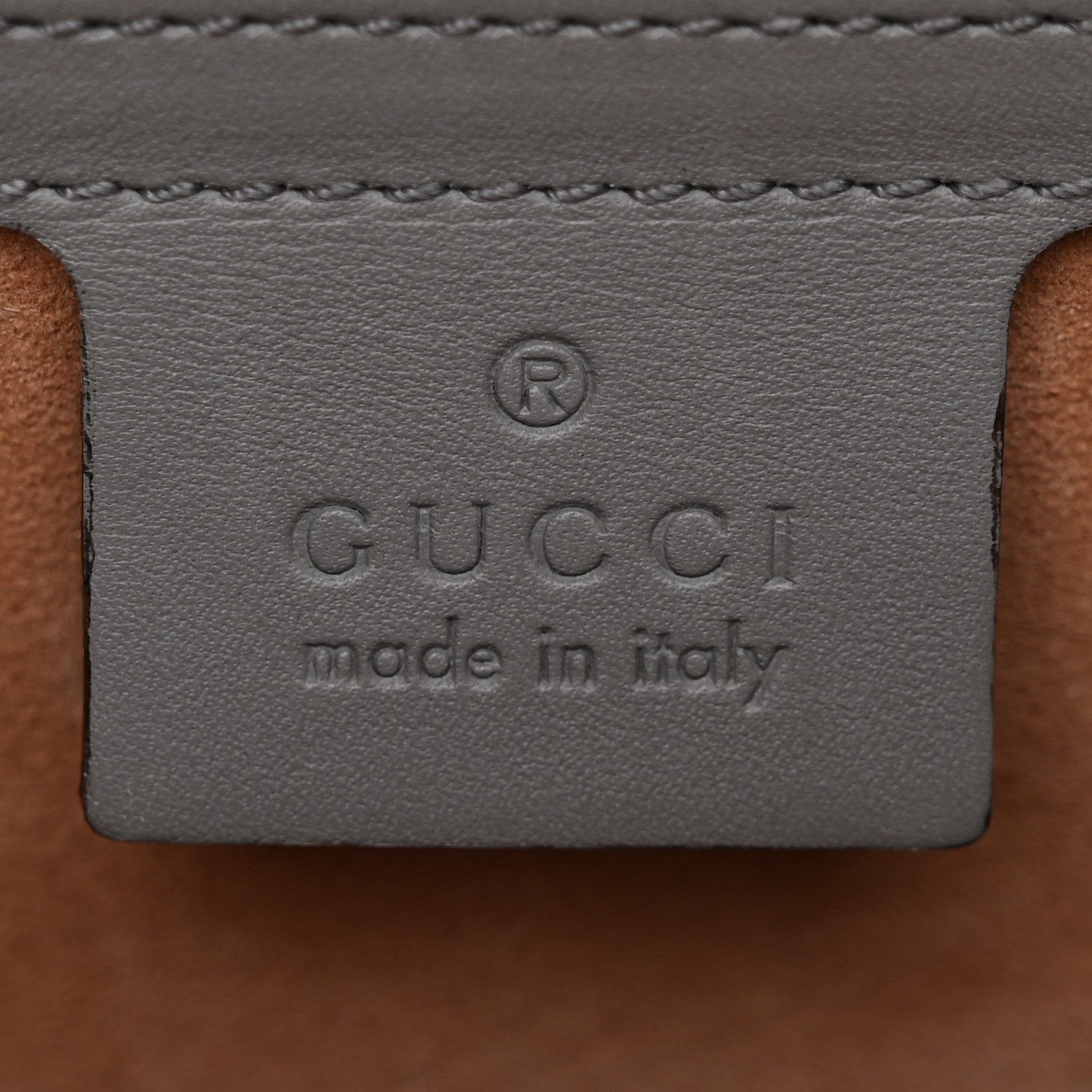 Gucci Calfskin Small Sylvie Shoulder Bag Deep Grey 6 of 14