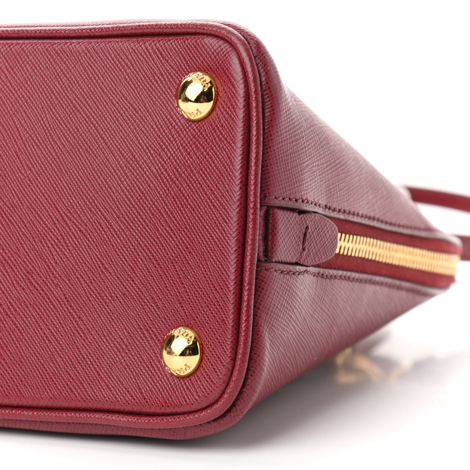 Prada Saffiano Lux Mini Promenade Tote Cerise 8 of 8