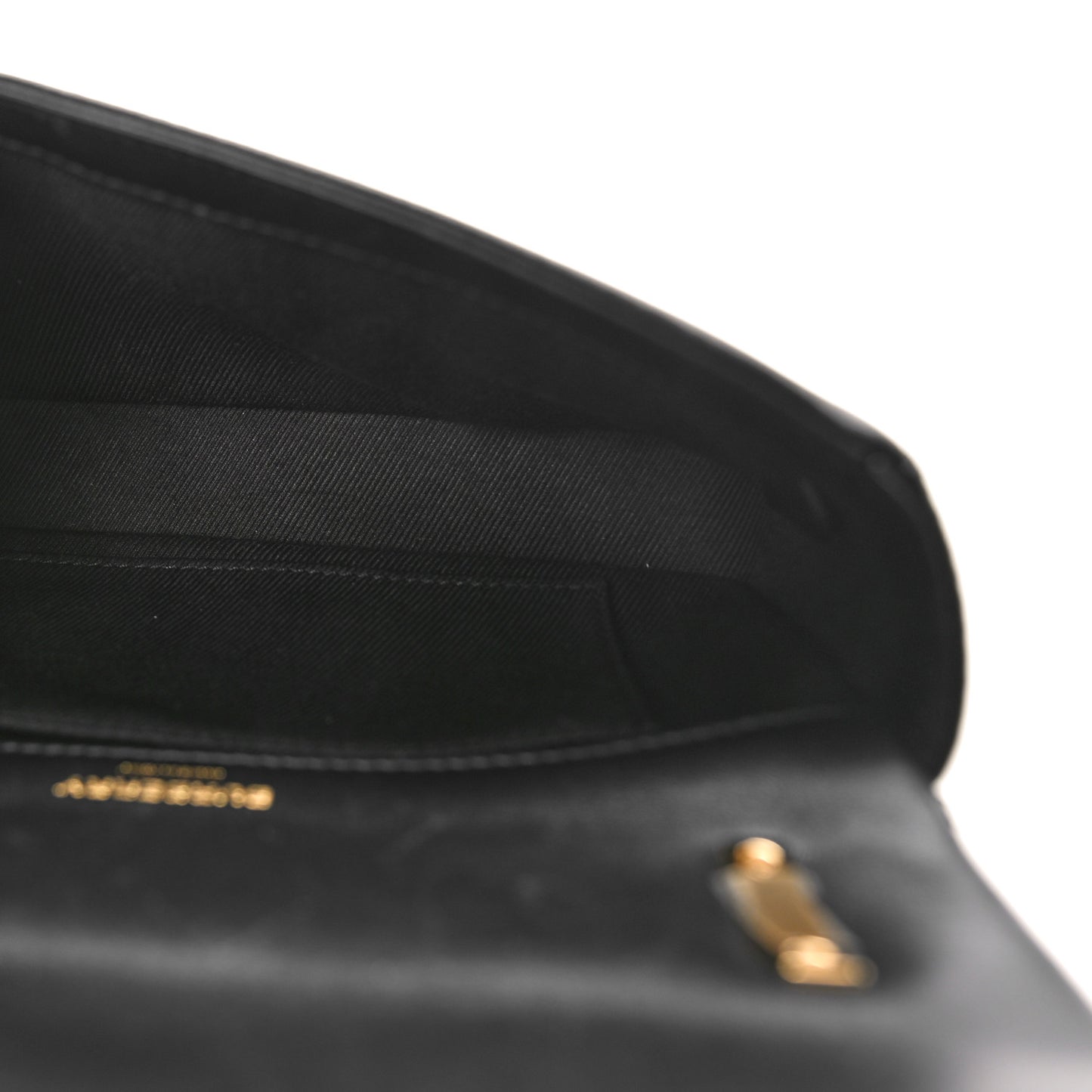 Grainy Calfskin Quilted Mini Lola Bag Black