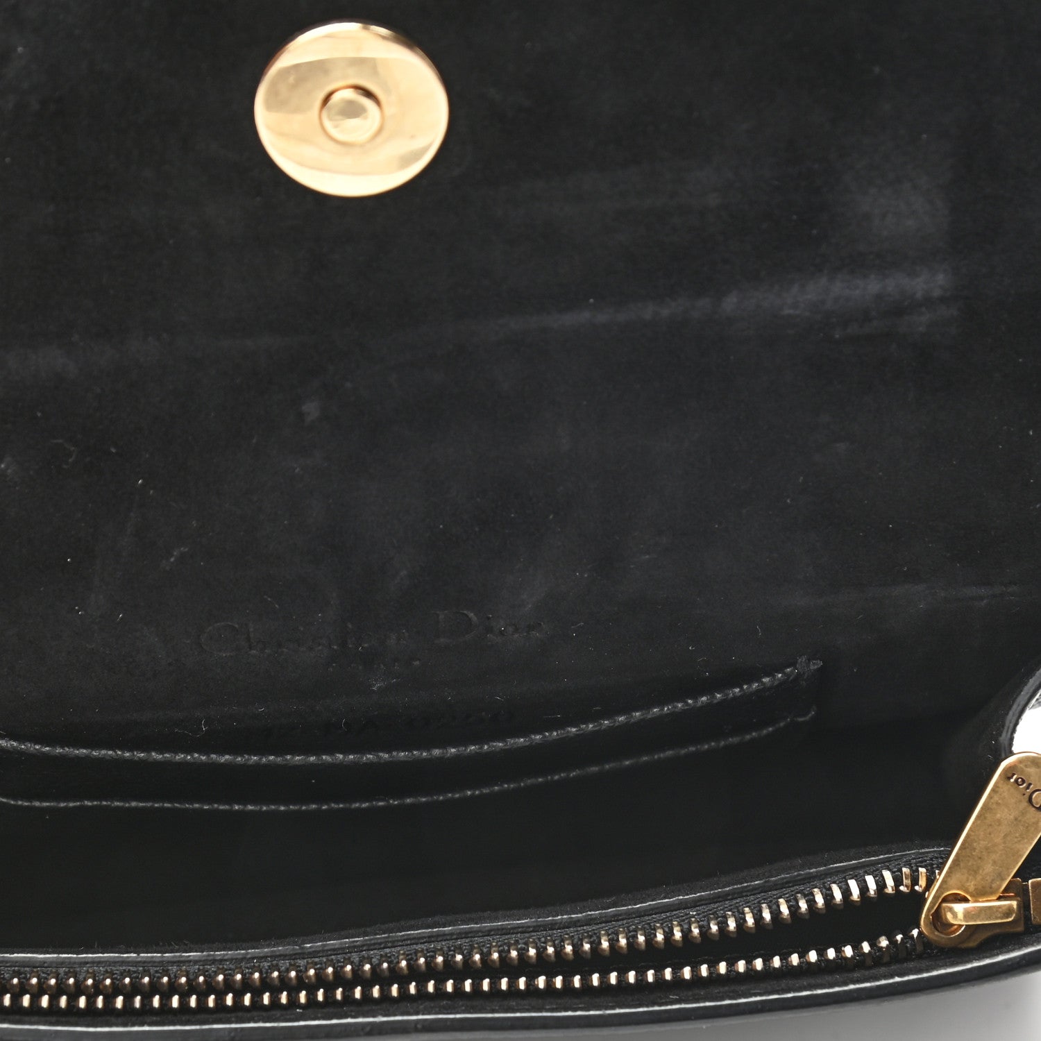 Christian Dior Grained Calfskin Saddle Belt Bag Black 5 of 9