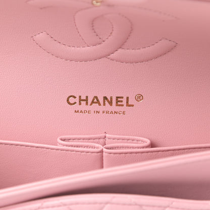 Chanel Lambskin Quilted Medium Double Flap Light Pink 6 of 13