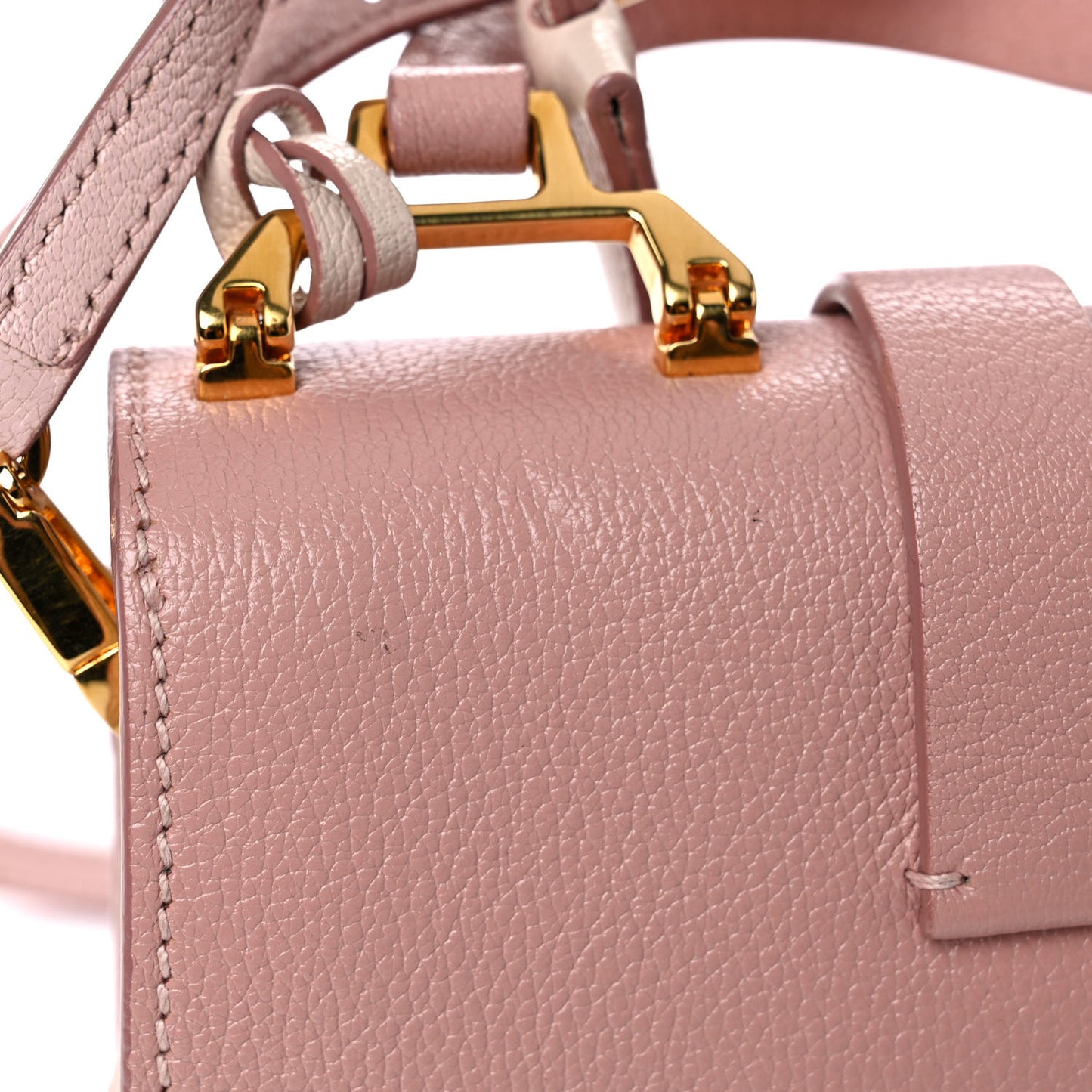 Goatskin Madras Mini Top Handle Bag Orchidea Gemma