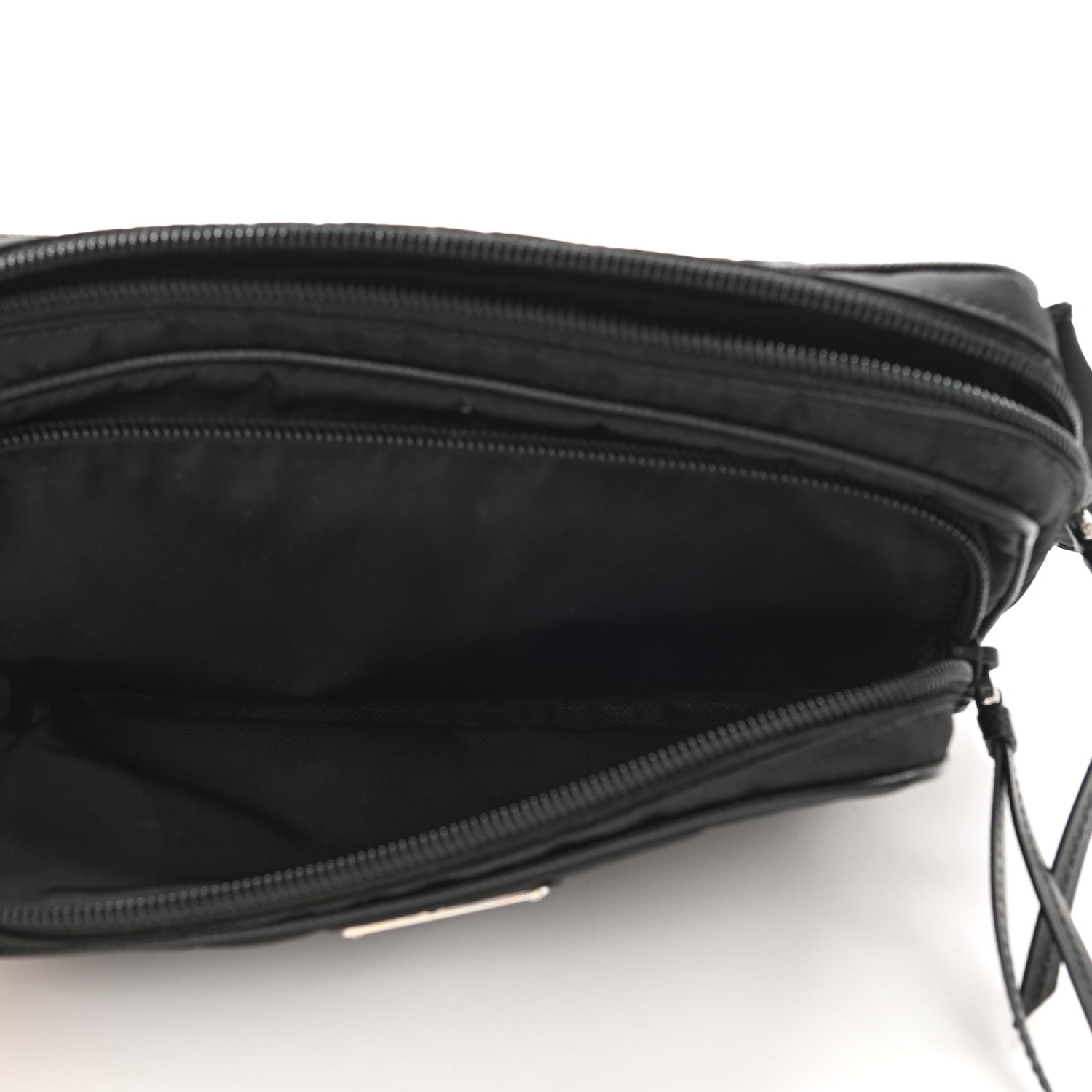 Prada Tessuto Nylon Saffiano Belt Bag Black 6 of 12