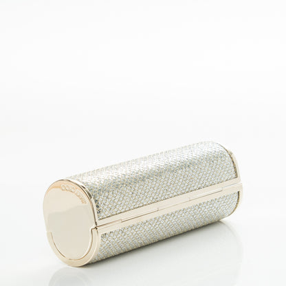 Jimmy Choo Lame Glitter Tube Clutch Light Gold 3 of 7