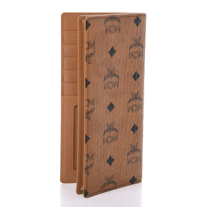 MCM Visetos Bi-Fold Long Wallet Cognac 3 of 6