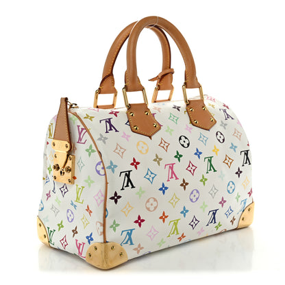 Louis Vuitton Monogram Multicolor Speedy 30 White 3 of 10