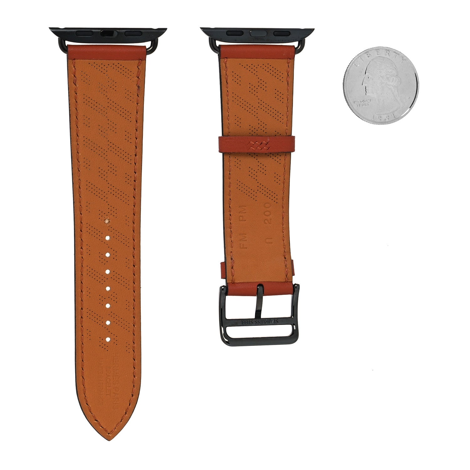 Hermes Swift H Diagonal 45mm Apple Watch Band Cuivre 2 of 4