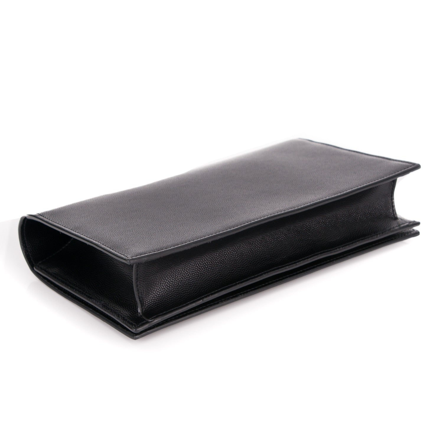 Saint Laurent Grain De Poudre Classic Monogram Clutch Nero Black 4 of 6