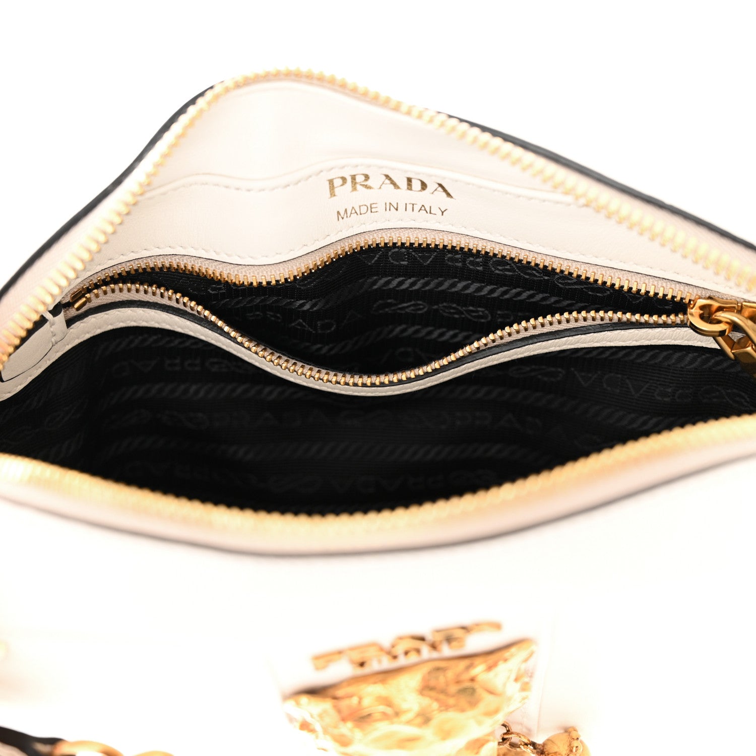 Prada City Calf Tiger Head Cahier Crossbody Talco 11 of 11