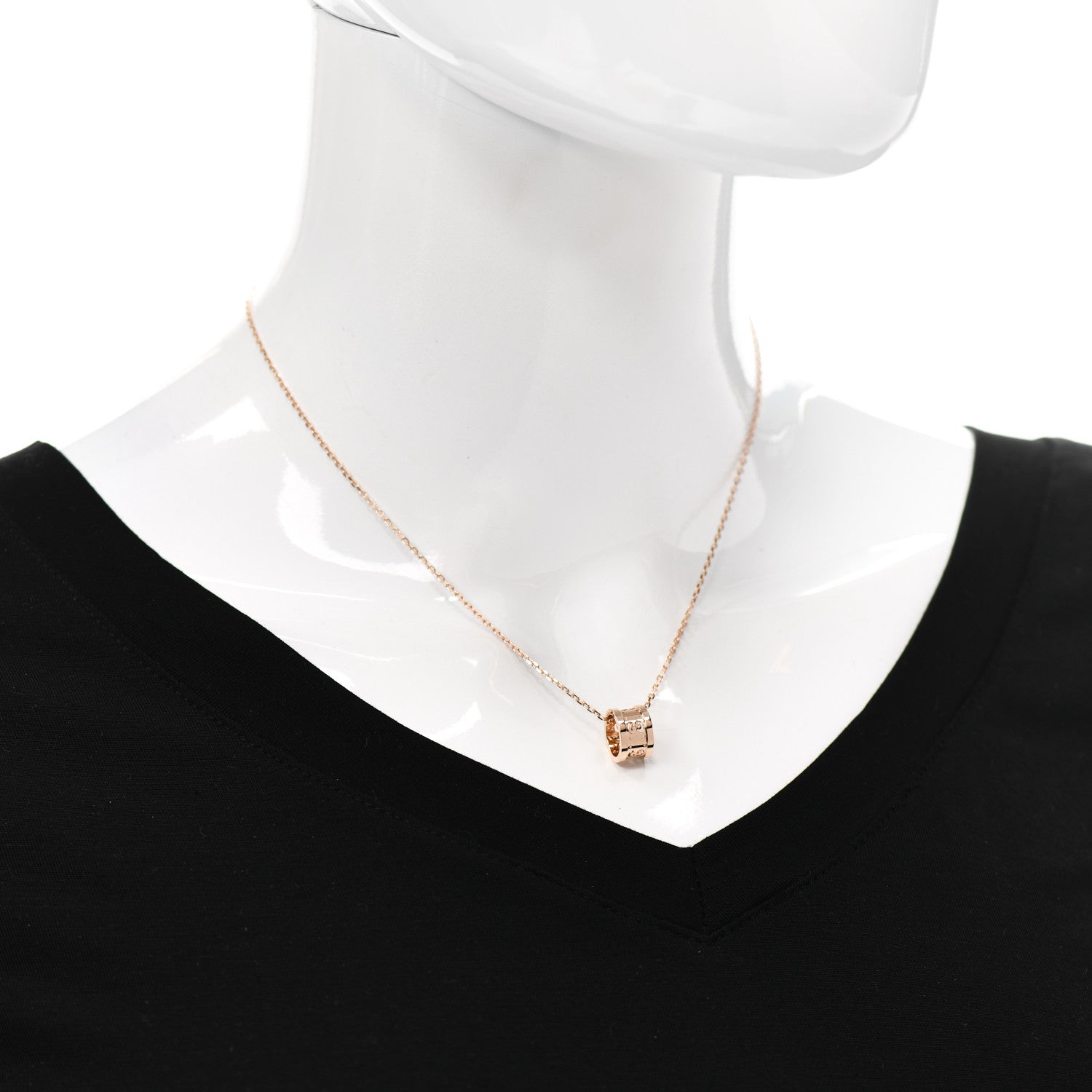 Gucci 18K Rose Gold Icon Twirl Necklace 2 of 6