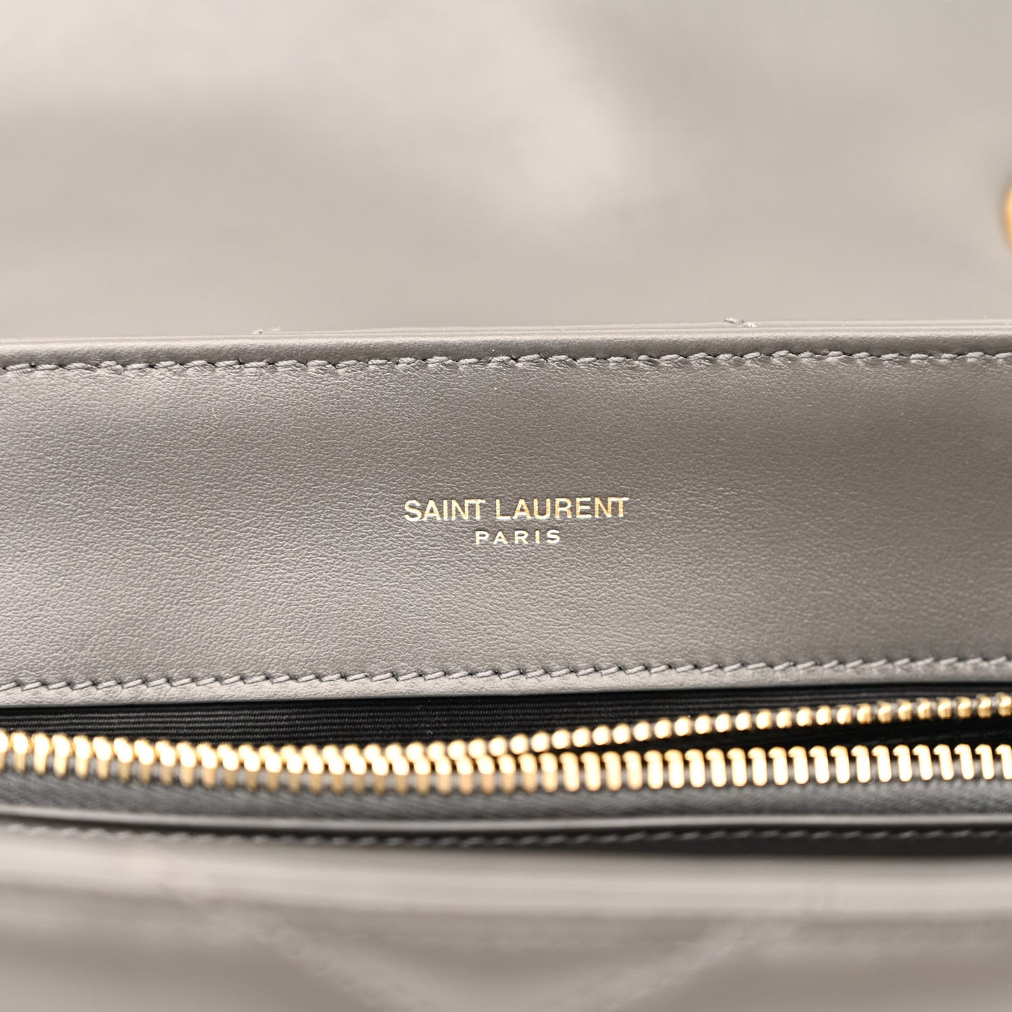 Calfskin Y Quilted Monogram Medium Loulou Chain Satchel Pebble