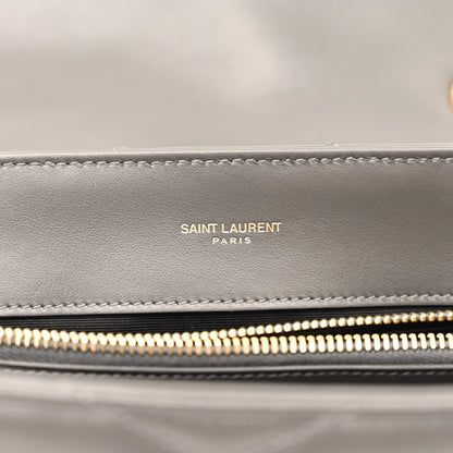 Saint Laurent Calfskin Y Quilted Monogram Medium Loulou Chain Satchel Pebble 6 of 13